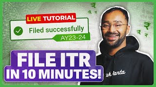 How to file ITR AY2023 ITR filling TUTORIAL for SALARIED EMPLOYEES  Income Tax Return  ITR 1 [upl. by Aicital]