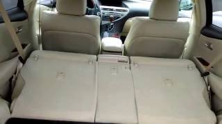 Lexus RX350Rear Split FoldingSliding Seat howto [upl. by Philippine532]