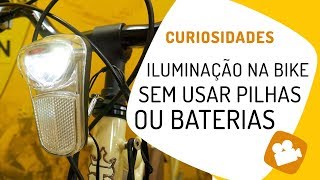 Iluminação na bicicleta sem pilhas ou baterias Como funciona o dínamo Pedaleria [upl. by Theurer]