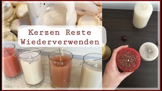 Kerzenreste wiederverwenden I DIY Kerzen gießen [upl. by Yerfoeg]