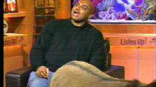 Charles Barkley kisses Kenny Smiths Donkey [upl. by Latoniah]