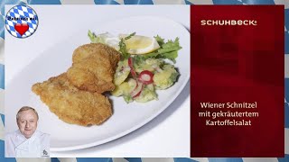 Alfons Schuhbeck  Wiener Schnitzel mit Kartoffelsalat [upl. by Bachman465]