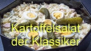 Kartoffelsalat der Klassiker mit Gurke Ei Fleischwurst und Apfel [upl. by Hills497]