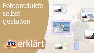 Fotobücher Fotogrußkarten amp Fotokalender selbst gestalten und mit Kodak sofort bei dm drucken [upl. by Ahsienod]