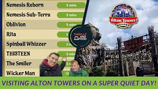 Alton Towers on a QUIET Day  October 2024 [upl. by Boland]