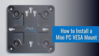 How to Install a Mini PC VESA Mount [upl. by Bearce]