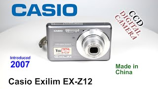 2007 Casio Exilim EXZ12  CCD Digital Camera [upl. by Eednyl]