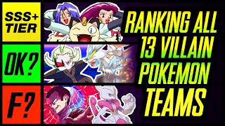 I Ranked ALL 13 Pokemon Villainous Teams  Mr1upz [upl. by Gnivri]