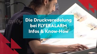 Die Druckveredelung bei FLYERALARM Infos amp Know How [upl. by Hilliary262]