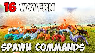 UPDATED Ark ALL WYVERN Spawn COMMAND  How To Summon All WYVERNS ARK CODE 2023 [upl. by Kentiga857]