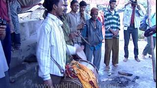 Villagers in trance at Nauti village Nanda Devi Raj Jat Yatra [upl. by Eiramnerual]