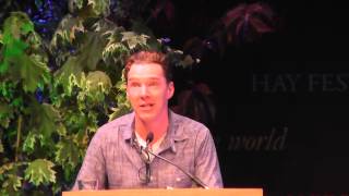 1 of 2  Benedict Cumberbatch and Louise Brealey read Chris and Besse at Letters Live Hay Festival [upl. by Sinclair]