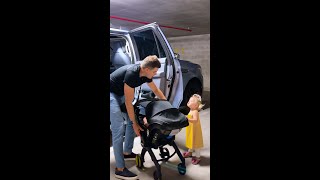 Our very comfortable Doona Car Seat that converts into the Stroller in secs [upl. by Maxi]