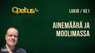 Ainemäärä ja moolimassa [upl. by Noiemad688]