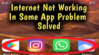 Fix Internet Not Working in Some Apps Problem Solved 2024 [upl. by Itram220]