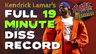 Kendrick Lamars FULL 19 MINUTE DISS record to DRAKE was dropped in portions 2024 [upl. by Chevalier651]