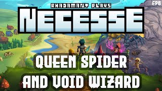 Queen Spider and Void Wizard in Necesse  a Tutorial amp Lets Play  EP6 [upl. by Leihcar122]