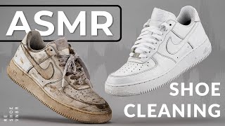 Shoe Cleaning ASMR  Nike Air Force 1 [upl. by Hessler]