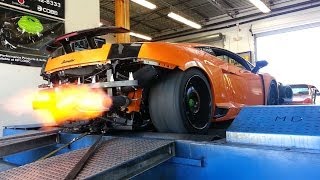 Twin Turbo Lamborghini Gallardo on the Dyno [upl. by Adnama67]