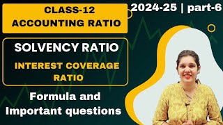 interest coverage ratio  interest coverage ratio class 12  solvency ratio [upl. by Mharba933]