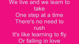 Jordin Sparks  One Step at a Time Lyrics [upl. by Esirrehc844]