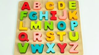 Best Learn ABC Puzzle  Preschool Toddler Learning Toy Video [upl. by Garfield]