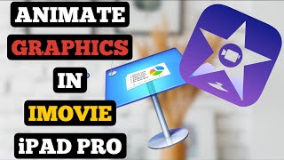 How To Animate GRAPHICS and LOGO in iMovie Tutorial with iPAD PRO 129 quot2020 [upl. by Ominorej]