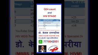 hiv stages and cd4 count hivtreatment hiv hivvirus [upl. by Belden]