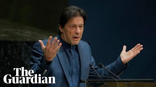 Imran Khan warns of potential nuclear war in Kashmir urges UN to intervene [upl. by Boggers539]