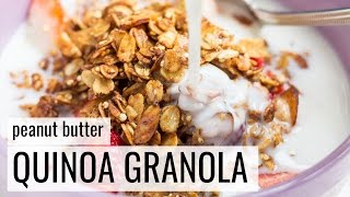 Peanut Butter Quinoa Granola [upl. by Ardnaet]