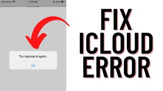 How To Fix Apple Id Error quotTry Signing In Again quot  How To Fix iCloud Error quot Try Signing In Againquot [upl. by Malorie]