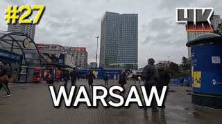 Warsaw Poland Walking Tour 4k  DOWNTOWN APRIL 3  2024  GOPRO HERO FOOTAGE [upl. by Ardnuahc]