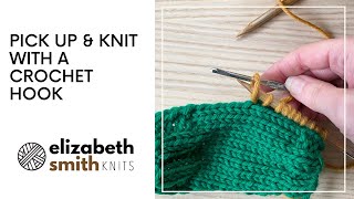 How to pick up stitches with a crochet hook [upl. by Torres832]