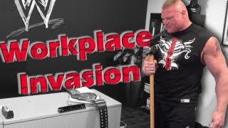 Heyman reveals footage of Lesnars workplace invasion at WWE headquarters Raw May 6 2013 [upl. by Idna]