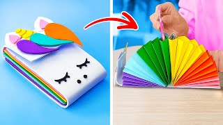 Genius School Hacks and DIY Stationery Projects You Wont Believe 📝✨ [upl. by Eireva]