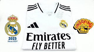 Real Madrid home kit 20242025 player version Unboxing  ASMR [upl. by Anaiad]