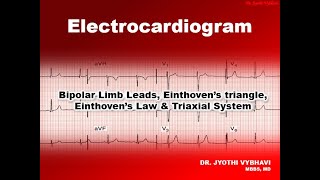 Bipolar Limb Leads Einthoven’s triangle Einthoven’s Law amp Triaxial System [upl. by Ainotahs222]