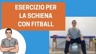 Mal di schiena un esercizio semplice con la fitball [upl. by Eirolam]