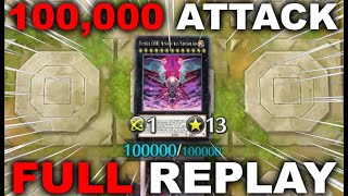 When you summon a 100000 ATTACK BOSS monster in Master Duel FULL REPLAY  DECKLIST Number iC1000 [upl. by Yeliak]