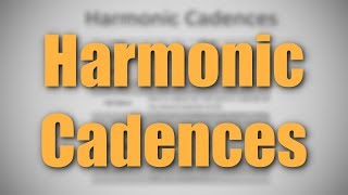 The Types of Harmonic Cadences [upl. by Koh263]