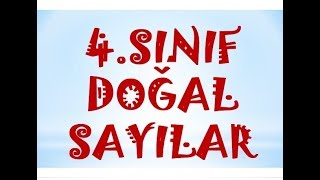 4SINIF DOĞAL SAYILAR KONU ANLATIMI Yardımcı Öğretmen [upl. by Yoshi]