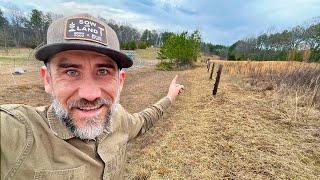 Clearing Land To Fence the Top of Our Property [upl. by Lytsyrk]