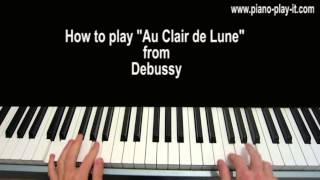 Clair De Lune Debussy Piano Tutorial [upl. by Aneala]