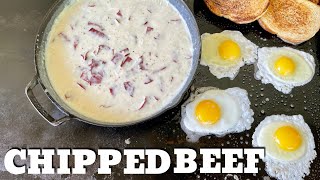 Chipped Beef on the Griddle  My MotherinLaws SOS Recipe [upl. by Doble]