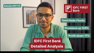 IDFC First Bank Results Q1FY25 Detailed Analysis [upl. by Lavinie608]