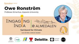 Opening by Professor Owe Ronström  Engaging India at Almedalen 2024 [upl. by Raila]