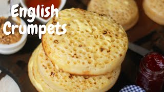 How to do ENGLISH CRUMPETS at home  Crumpets Recipe [upl. by Annaid]