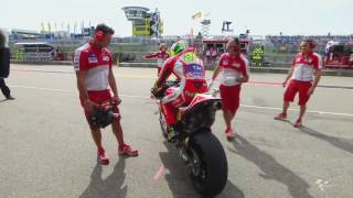 Iannone amp Dovizioso chat about the GermanGP [upl. by Miof Mela774]