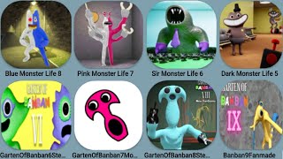 Blue Monster Life 8 Update Banban8Mobile Banban9 Banban6 Pink Monster 7 Sir Ban 6Dark Monster5 [upl. by Elliott887]