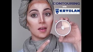 Kryolan Trio Foundation contouring [upl. by Abbi]